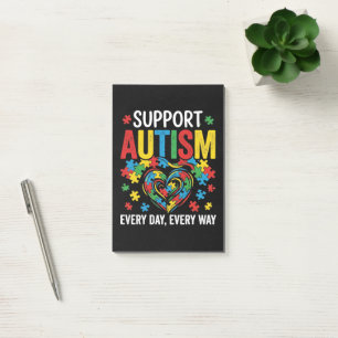 Autism awareness post-it notes