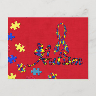 autism awareness postcard