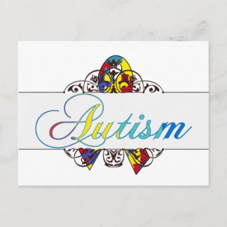 autism awareness postcard