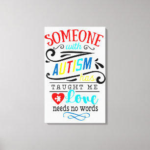 Autism Awareness Premium Wrapped Canvas (Gloss)