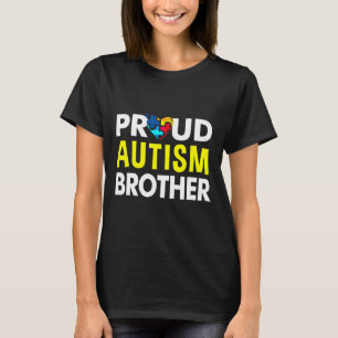 Autism Awareness Proud Autism Brother T-Shirt