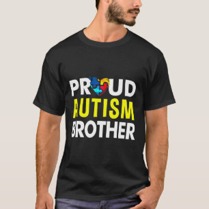 Autism Awareness  Proud Autism Brother T-Shirt