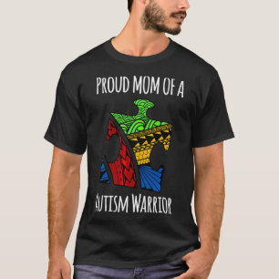 Autism Awareness Proud Mom Of A Autism Warrior T-Shirt