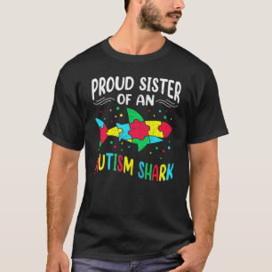 Autism Awareness Proud Sister Support Brother Shar T-Shirt