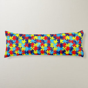 Autism Awareness-Puzzle by Shirley Taylor Body Pillow