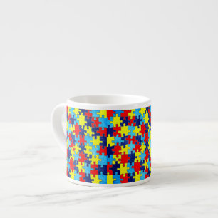 Autism Awareness-Puzzle by Shirley Taylor Espresso Cup