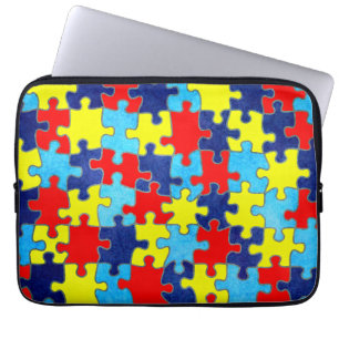 Autism Awareness-Puzzle by Shirley Taylor Laptop Sleeve