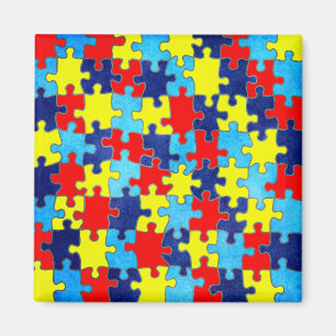 Autism Awareness-Puzzle by Shirley Taylor Magnet