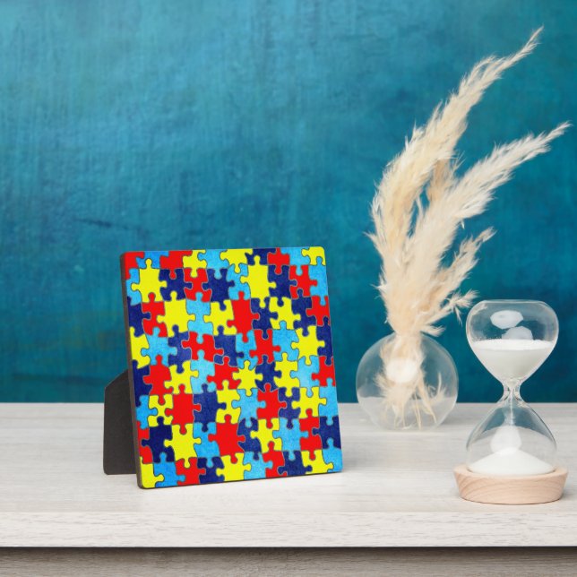 Autism Awareness-Puzzle by Shirley Taylor Plaque (Insitu)