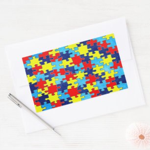 Autism Awareness-Puzzle by Shirley Taylor Sticker