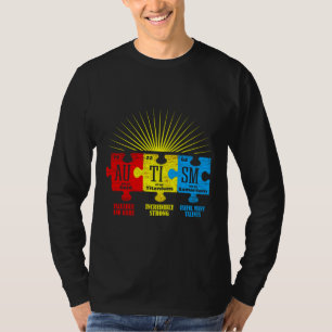 Autism Awareness Puzzle Chemical Element T-Shirt