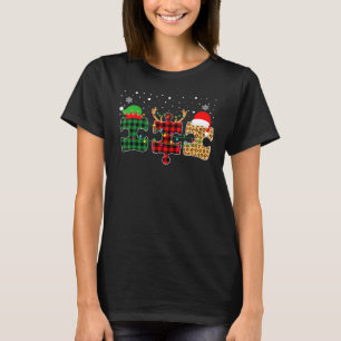 Autism Awareness Puzzle Christmas Autistic Xmas Pa T-Shirt
