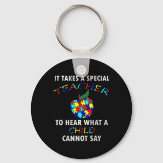 Autism Awareness Puzzle Design Support Special Ed  Keychain