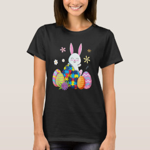 Autism Awareness Puzzle  Easter Bunny Eggs Funny 2 T-Shirt