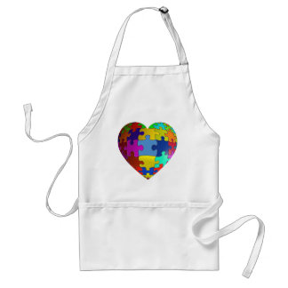 Autism Awareness Puzzle Heart Standard Apron