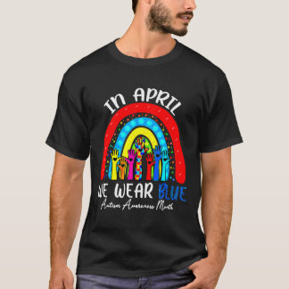 Autism Awareness Puzzle Piece Fidget Rainbow Group T-Shirt