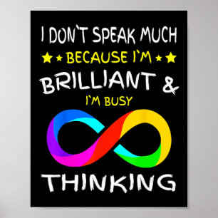 Autism Awareness Puzzle Piece Rainbow Infinity Aut Poster