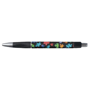 Autism Awareness Puzzle Pieces Pen