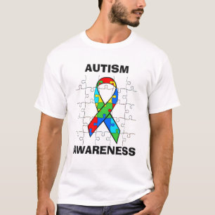 Autism Awareness Puzzle Pieces Ribbon Shirt