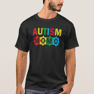 Autism Awareness Puzzle Ribbon Proud Autism Momo T-Shirt