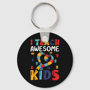 Autism Awareness Puzzle Special Education Teacher Keychain
