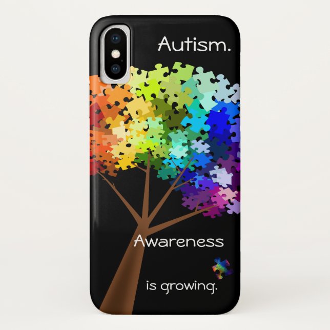 Autism Awareness Puzzle Tree Smart Phone Case (Back)