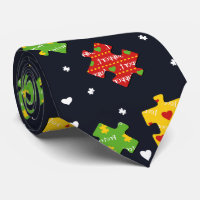 Autism Awareness Puzzles Pattern