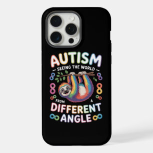Autism Awareness Quote Unique Mind Rainbow iPhone 15 Pro Max Case