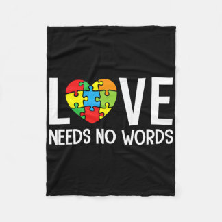 Autism Awareness Rainbow I See Your True Colors Pu Fleece Blanket