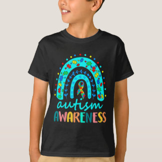 Autism Awareness Rainbow Puzzle Autism Awareness M T-Shirt