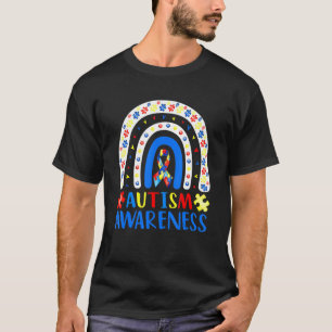 Autism Awareness Rainbow Puzzle Autism Awareness M T-Shirt