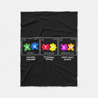 Autism Awareness Rare Strong Talent 1  Fleece Blanket