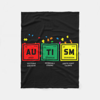 Autism Awareness Rare Strong Talent  Fleece Blanket
