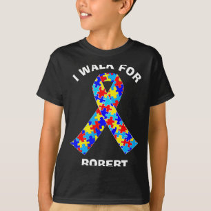 Autism Awareness Ribbon Custom Fundraising Walk T T-Shirt