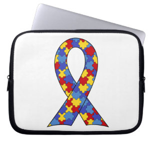 Autism Awareness Ribbon Laptop Sleeve