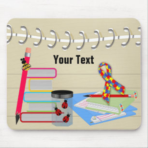 Autism Awareness School Mouse Pad