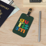 Autism Awareness See The Able Not The Label Luggage Tag<br><div class="desc">Tag it with pride and show the world you support the campaign and you're proud to be an advocate. For many people,  Autism Awareness comes around in April,  for some,  the awareness is everyday. This Autism Awareness Support design says "See the Able Not the Label Autism".</div>