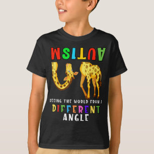 Autism Awareness Seeing The Giraffe World View  T-Shirt