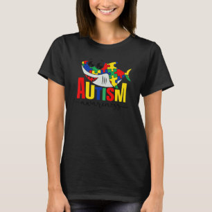 Autism Awareness Shark Puzzle Pieces Autism Child T-Shirt