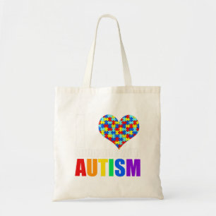 Autism Awareness Shirt Autism Mom I Love Someone w Tote Bag