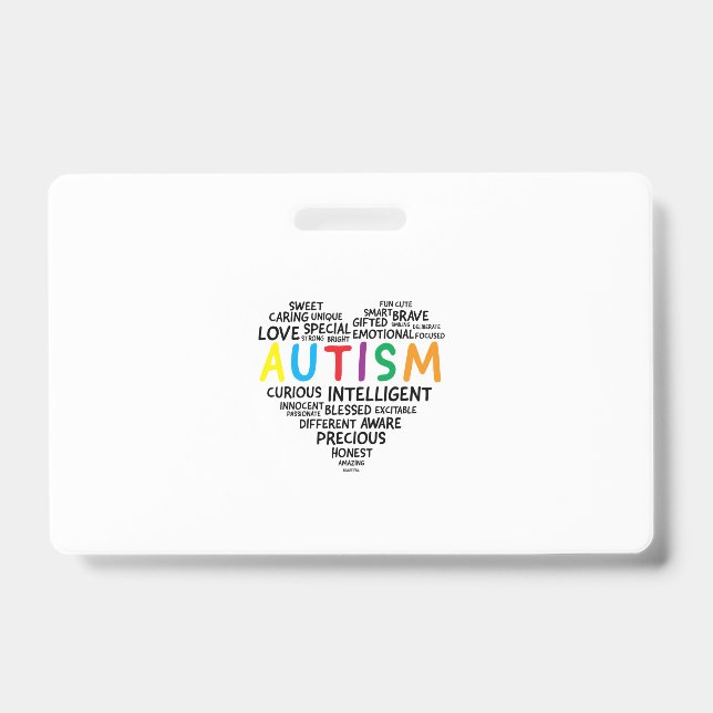 Autism Awareness Shirts - Autism Heart Shirt Badge (Front)