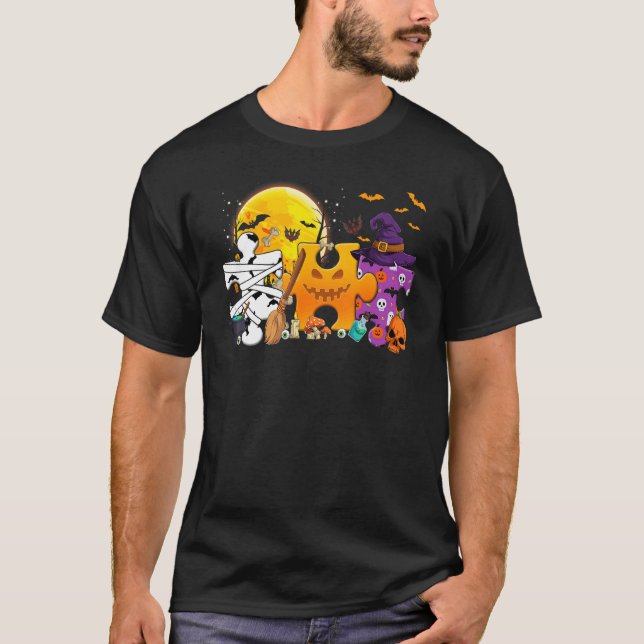 Autism Awareness Shirts Clearance - Funny Hallowee (Front)