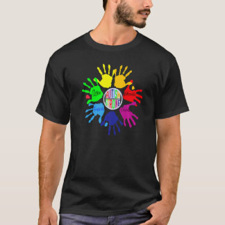 Autism Awareness  Sign Language Hand Puzzle Suppor T-Shirt