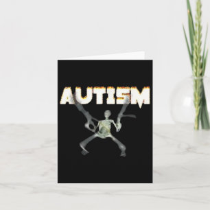Autism Awareness Skeleton – Supportive Graphic  Card