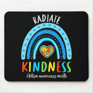 Autism Awareness Special Ed Teacher Radiate Kindne Mouse Pad