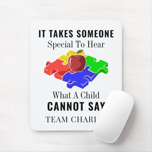 Autism Awareness Special Education Teachers Custom Mouse Pad (With Mouse)