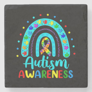 Autism Awareness Stone Coaster