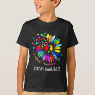 Autism Awareness Sunflower Accept Understand Love T-Shirt