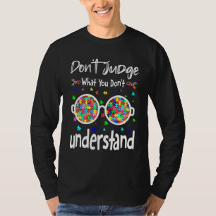 Autism Awareness Sunglass Puzzle Piece Autistic Aw T-Shirt