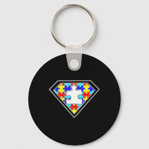 Autism Awareness Superhero Autism Gifts Boys Teach Keychain
